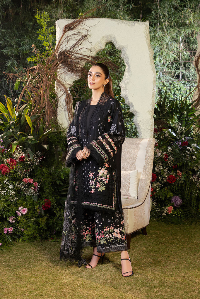 Sobia Nazir | Embroidered Design Luxury Lawn 2025 Unstitched 3 Piece | L25-14B
