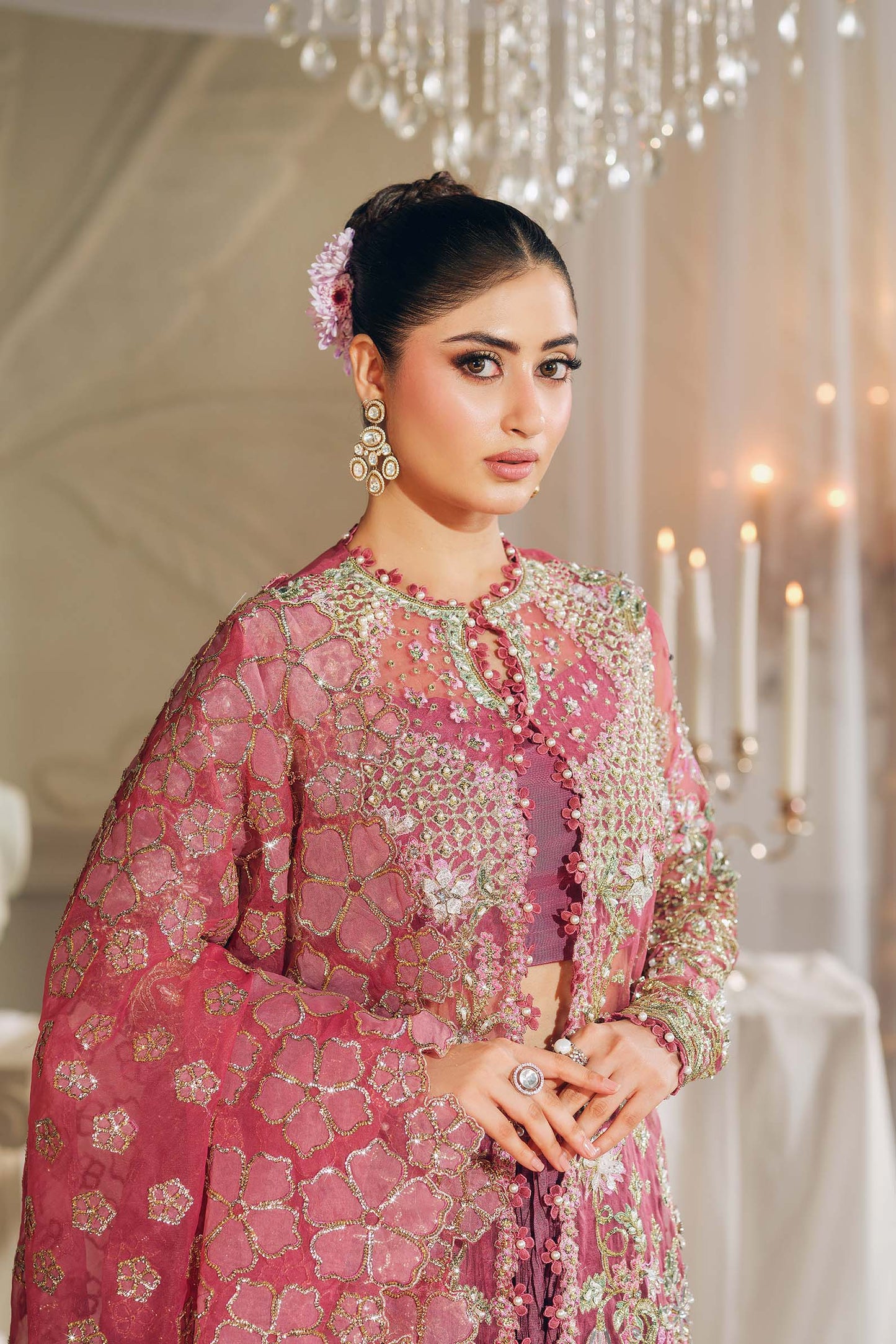 Maryam Hussain | 3 Piece Unstitched Embroidered Organza | Seerat