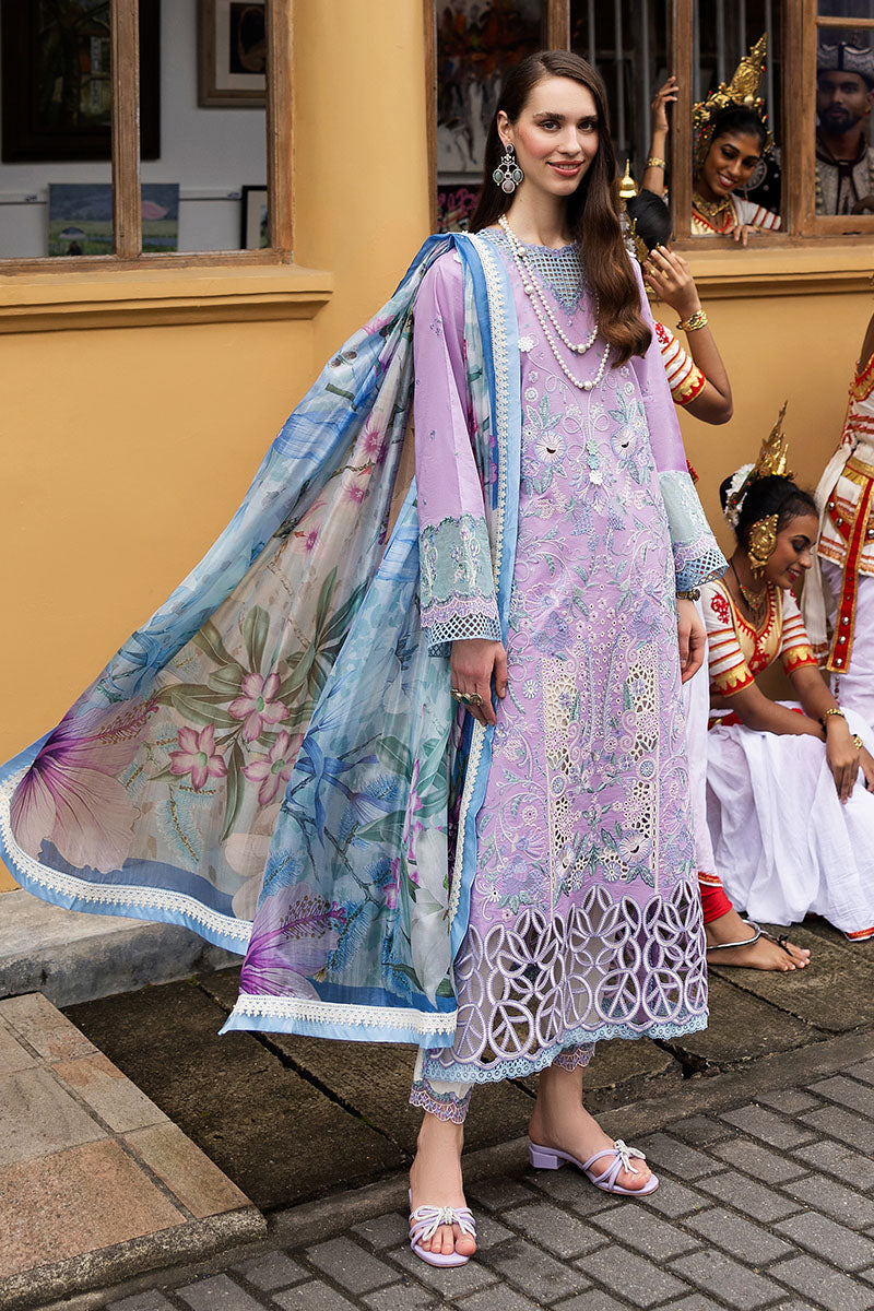 Mushq | 3 Piece Unstitched Chikan Embroidered Lawn | Glowing Pulse