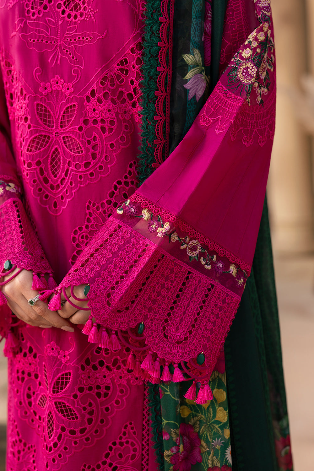 Saira Rizwan | 3 Piece Unstitched Embroidered Lawn | ELODIE-SRL25-04