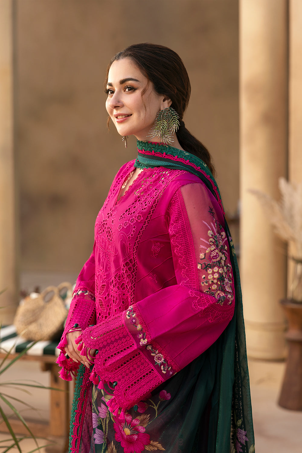 Saira Rizwan | 3 Piece Unstitched Embroidered Lawn | ELODIE-SRL25-04