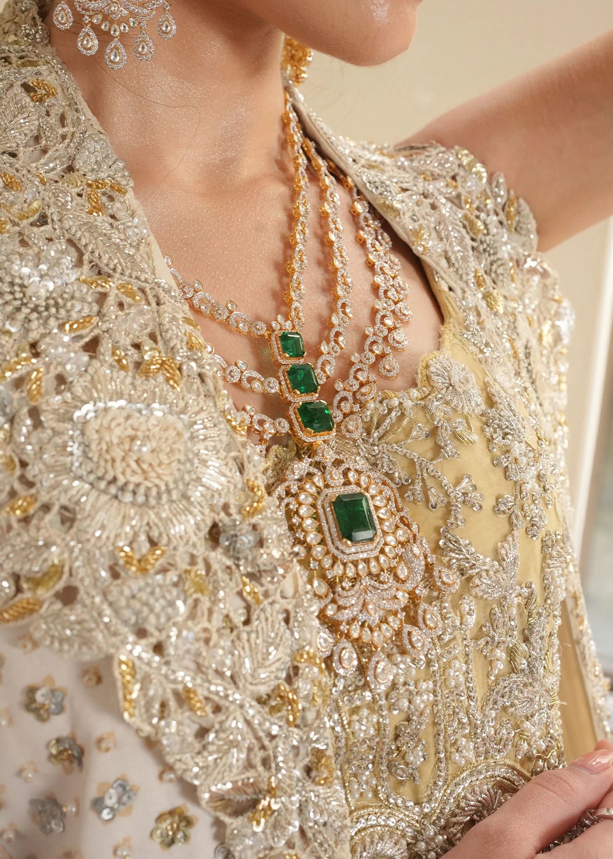 Saira Shakira | 3 Piece Unstitched Embroidered Tussle Silk | Lunaire