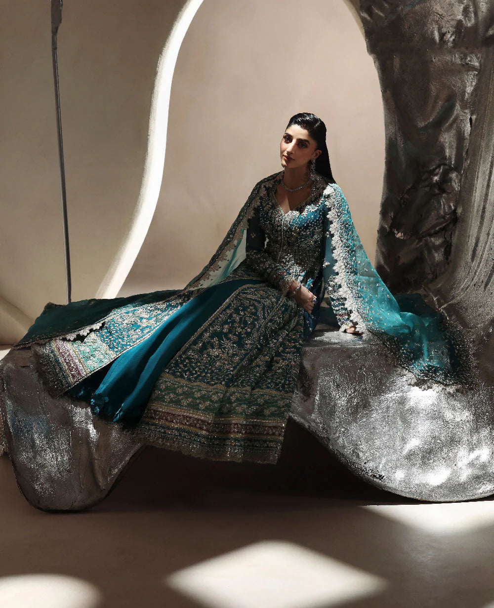 Republic Women Wear | 3 Piece Unstitched Embroidered Organza | Oriane