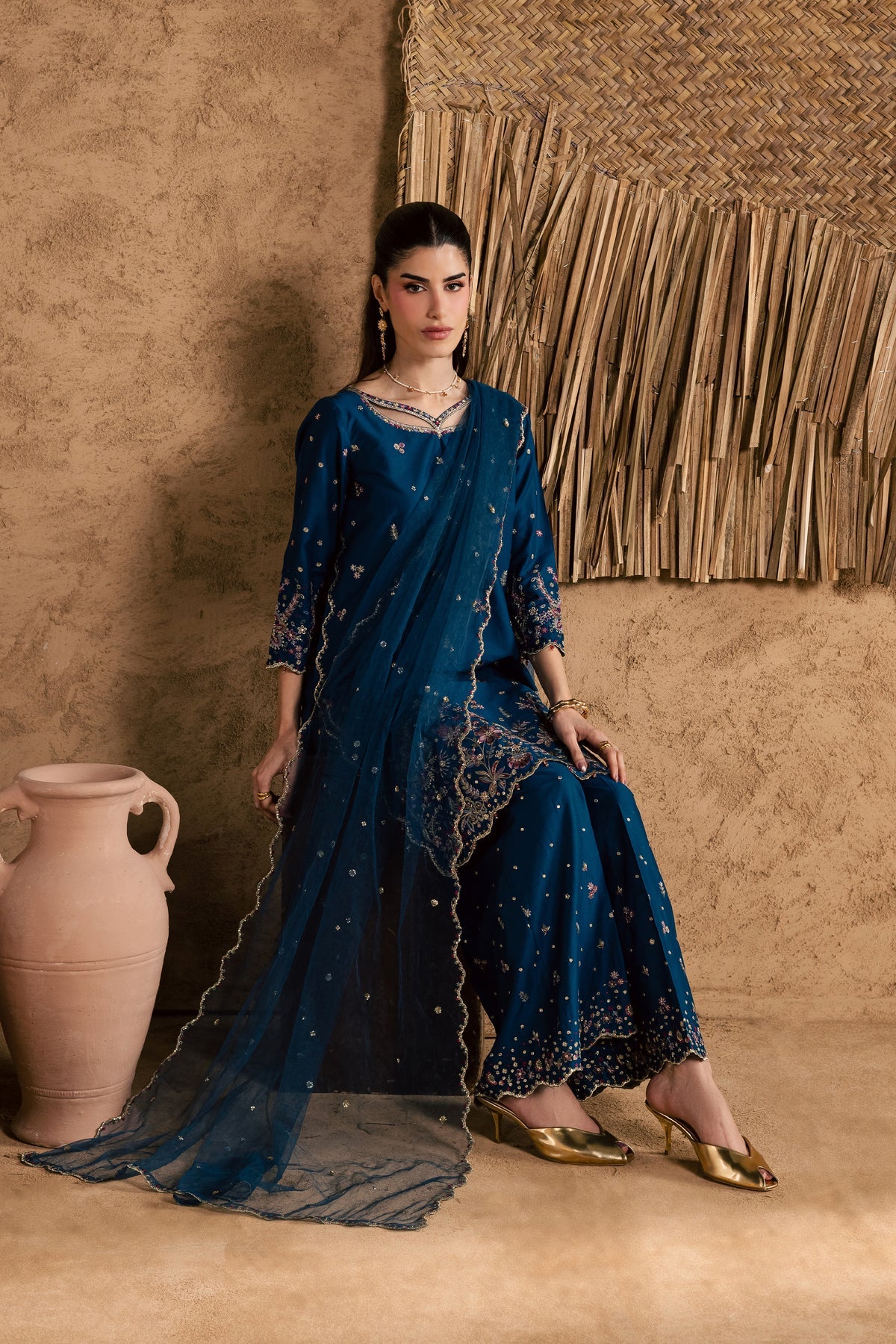 Batik | 3 Piece Unstitched Embroidered Lawn | Ruhi