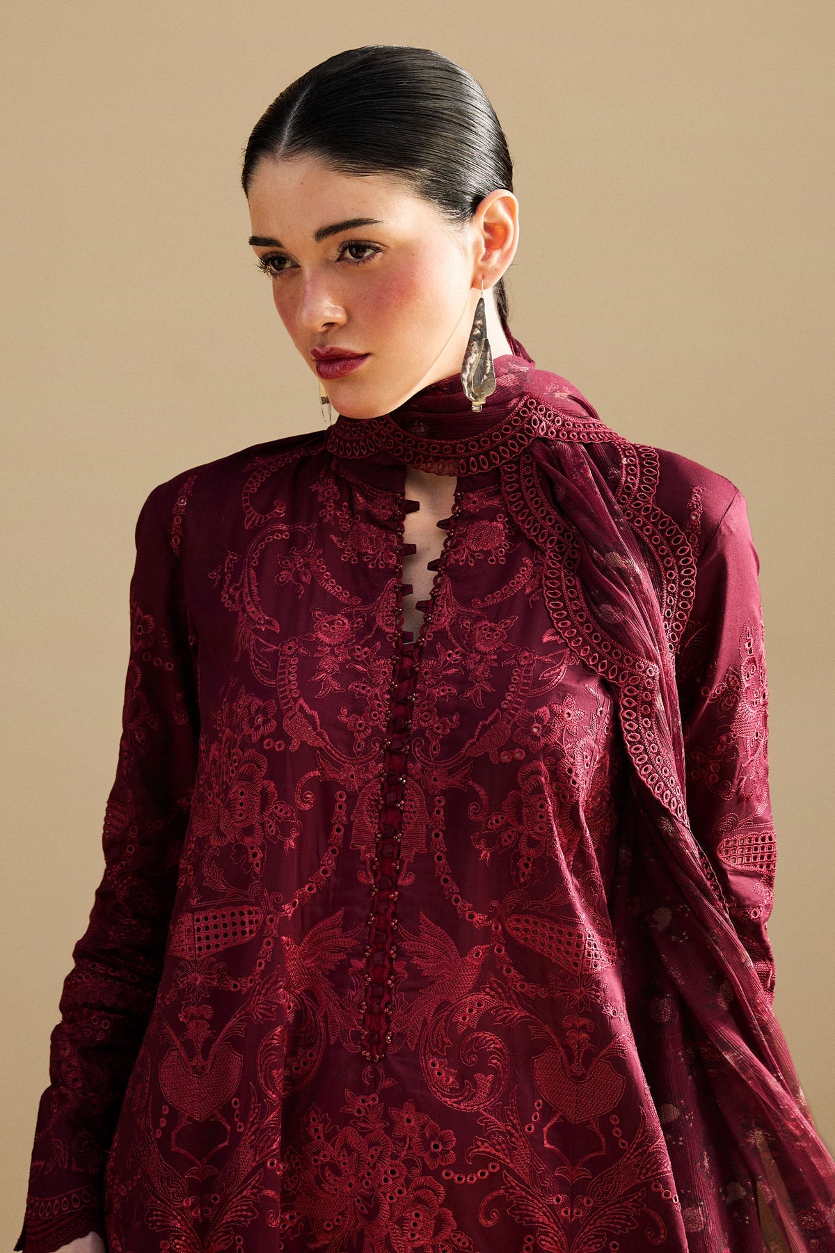 Zara Shahjahan | 3 Piece Unstitched Embroidered Lawn | Sei-9A
