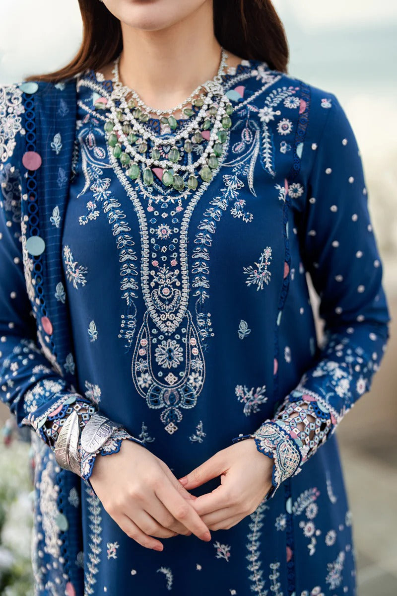 Qalamkar | Unstitched Chikankari Embroidered Lawn | FK-05 AURORA