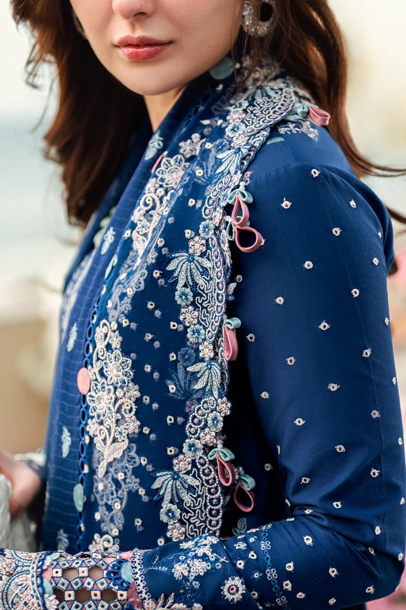 Qalamkar | Unstitched Chikankari Embroidered Lawn | FK-05 AURORA