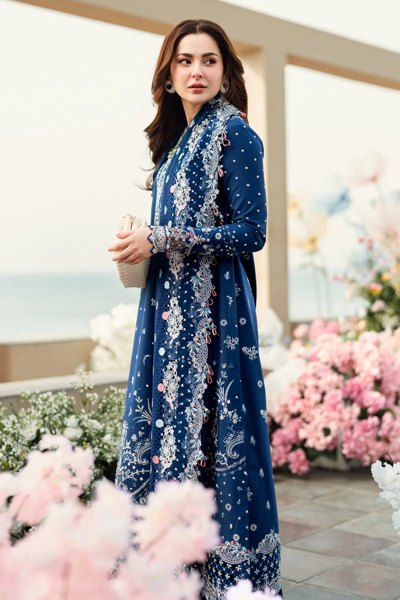 Qalamkar | Unstitched Chikankari Embroidered Lawn | FK-05 AURORA