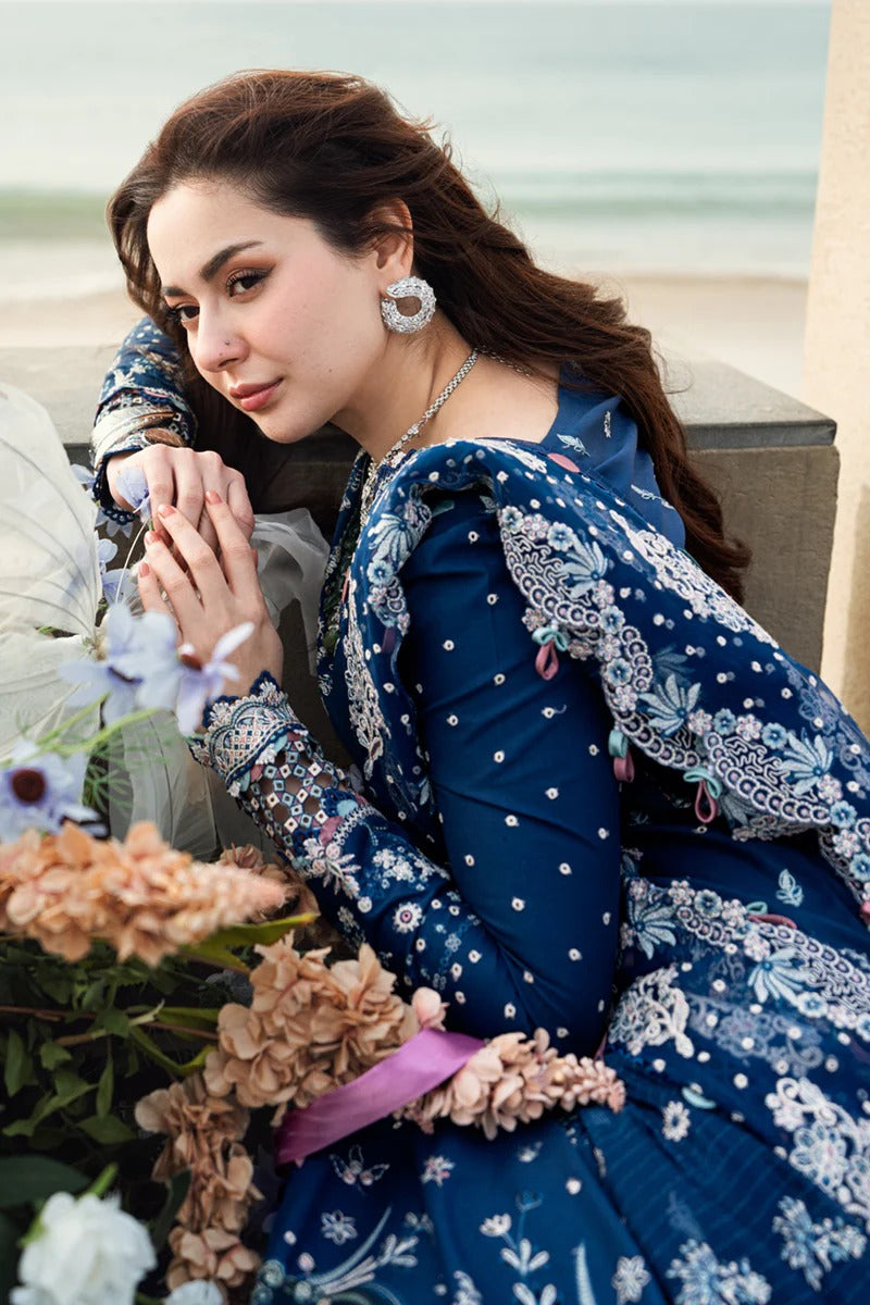 Qalamkar | Unstitched Chikankari Embroidered Lawn | FK-05 AURORA