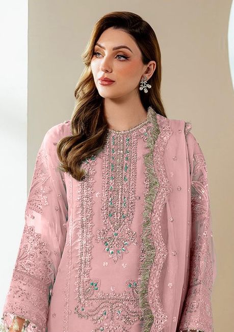 Alizeh | 3 Piece Unstitched Embroidered Tussel Silk | AF-BHM-V01-D4-01