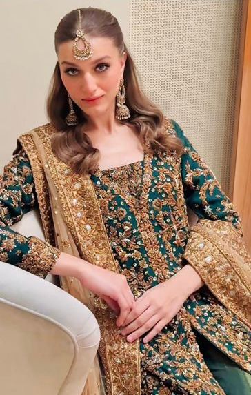 Haris Shakeel | 3 Piece Unstitched Embroidered Sheesha Silk | Dark Emerald