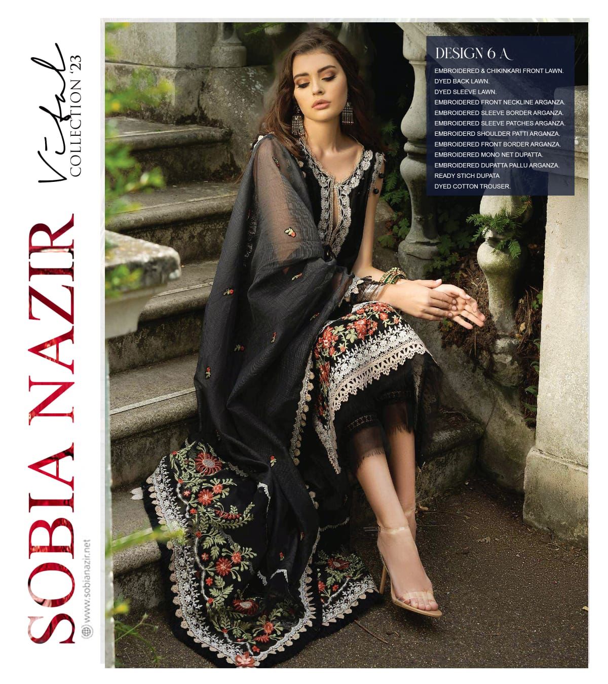 Sobia Nazir | Design 6A Vital 2023 Unstitched | VT23-6A