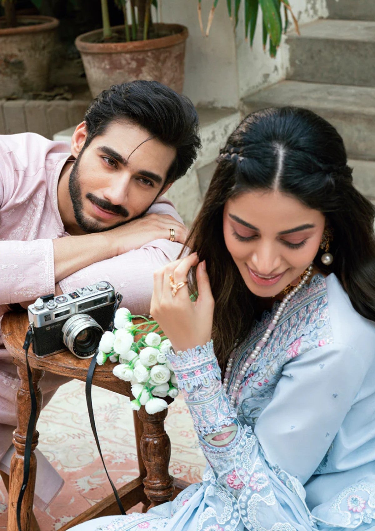 Qalamkar | 3 Piece Unstitched Embroidered Lawn | SB#04 - Zarish