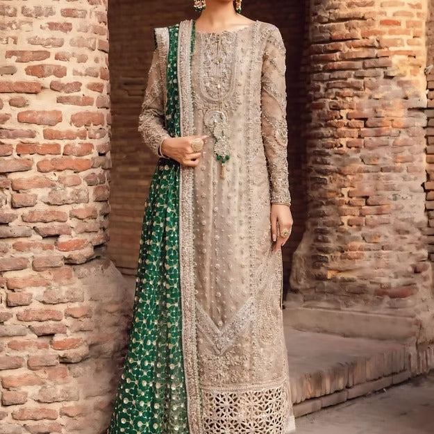Maria B. | 3 Piece Unstitched Embroidered Couture | Widad