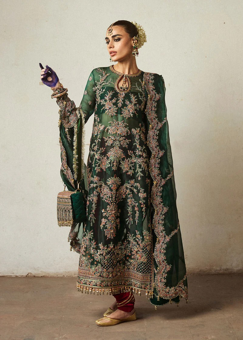 Hussain Rehar | 3 Piece Unstitched Organza Outfit | Jamali