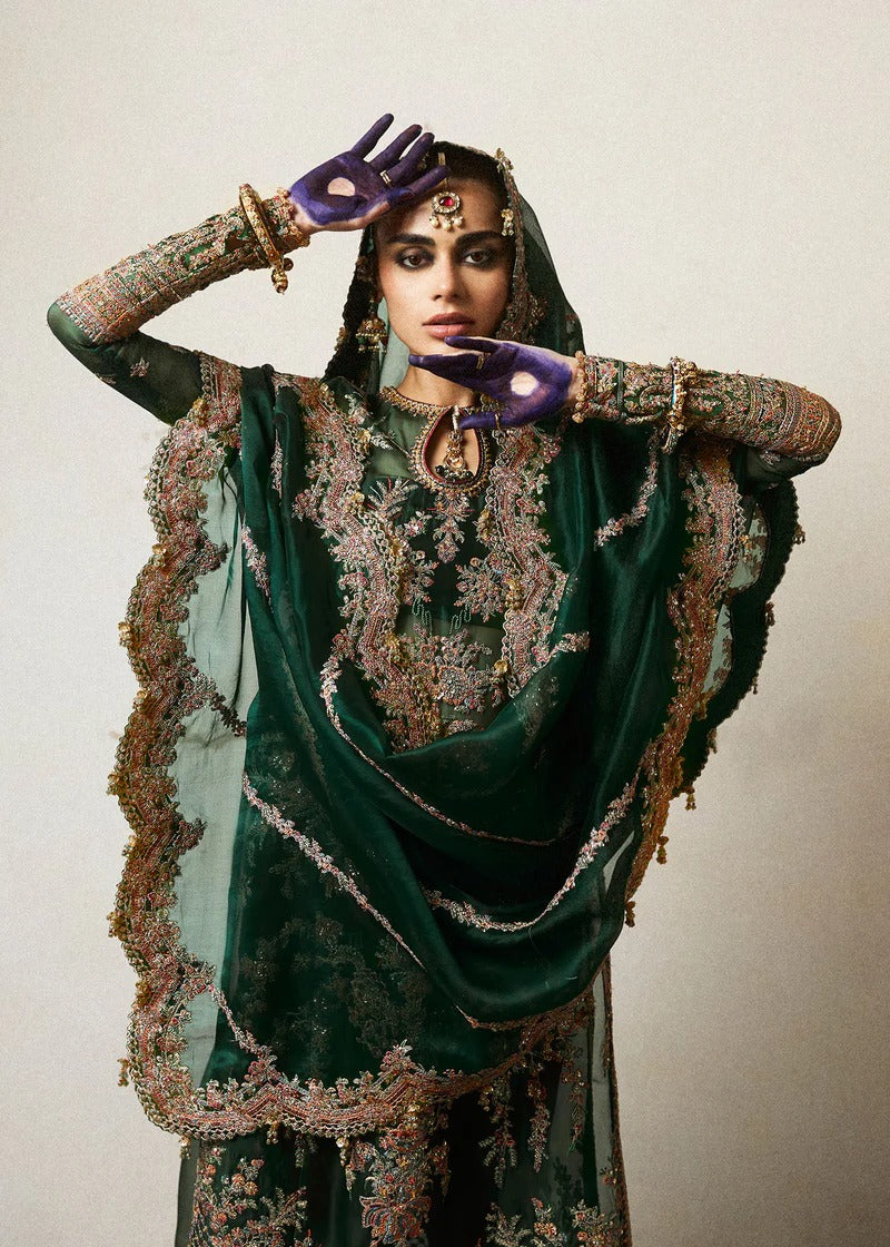 Hussain Rehar | 3 Piece Unstitched Organza Outfit | Jamali