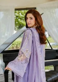 Elaf Premium | 3 Piece Unstitched Embroidered Lawn | ELH-3A PARIS HUES