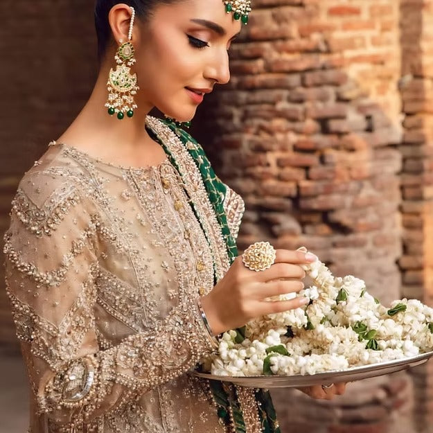 Maria B. | 3 Piece Unstitched Embroidered Couture | Widad