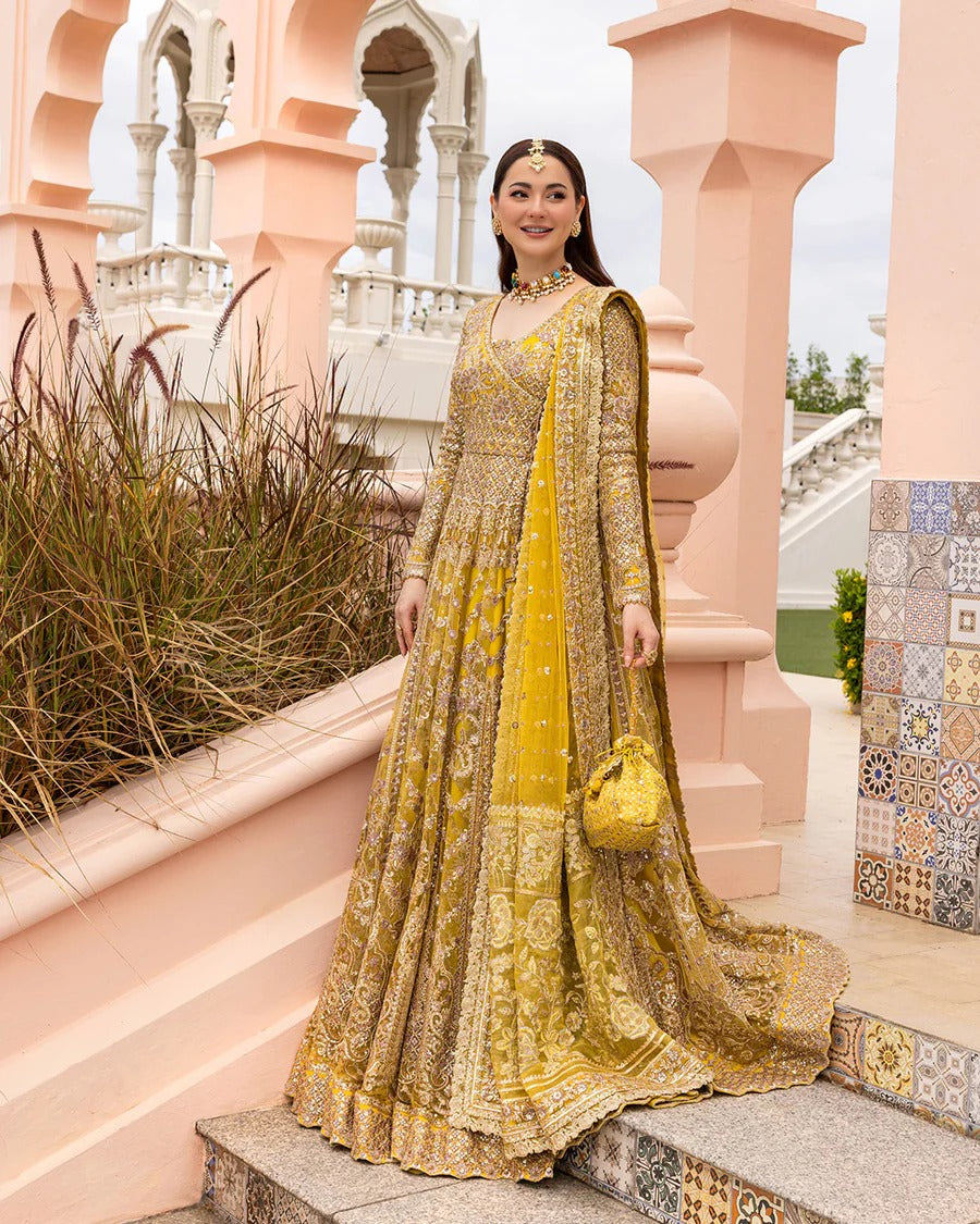 Faiza Saqlain | 3 Piece Unstitched Embroidered Organza | Melita