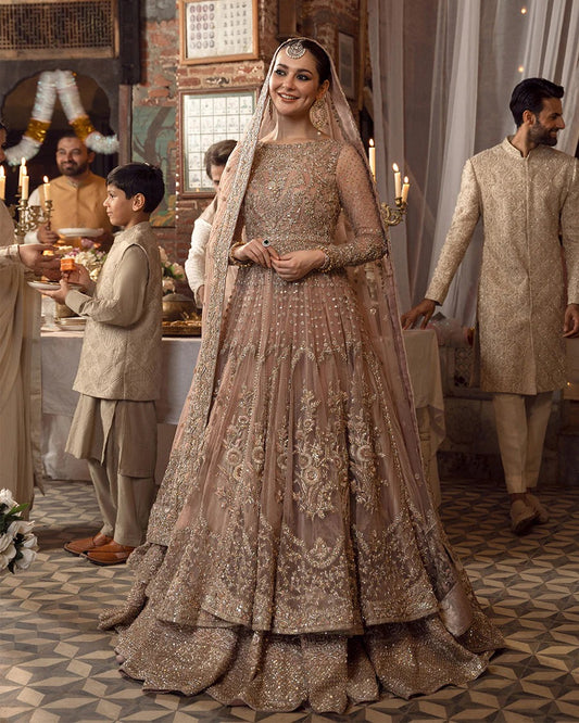 Faiza Saqlain | Bridal Double Layered net | Mahra
