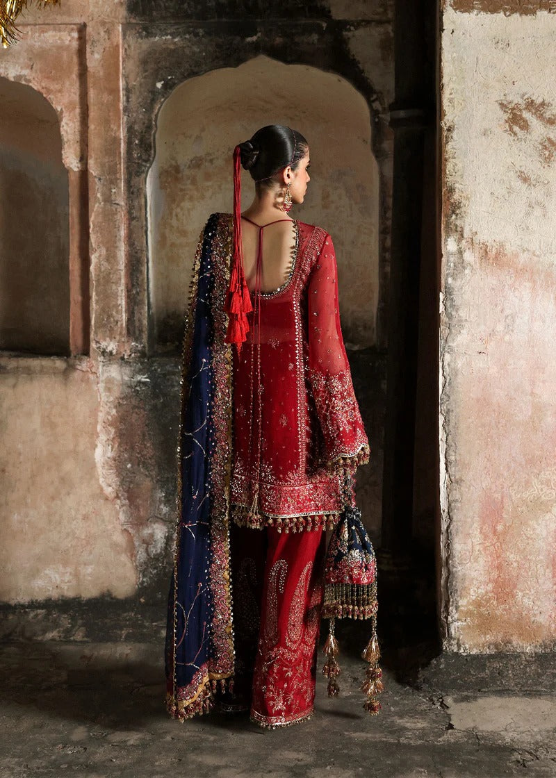 Hussain Rehar | 3 Piece Unstitched Embroidered Chiffon | Shahrbano