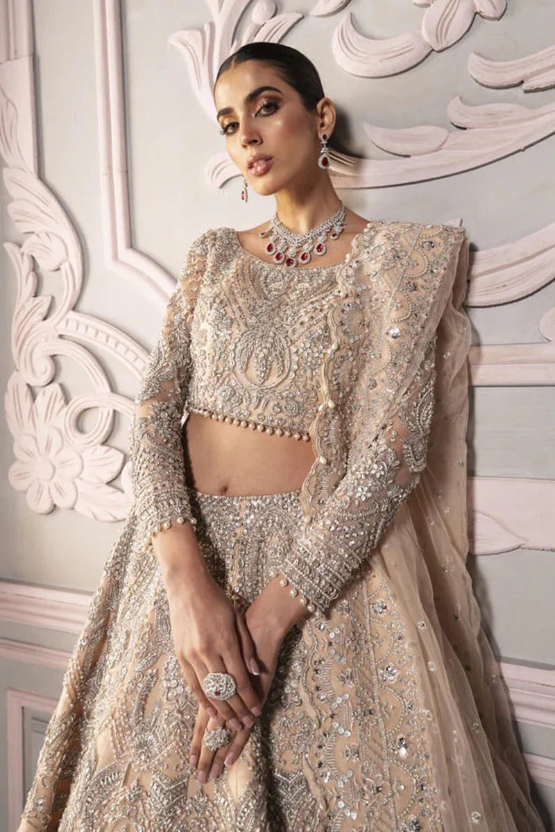 Marai Ali | 3 Piece Unstitched Lehnga Chooli with Pearls | Junoon 7