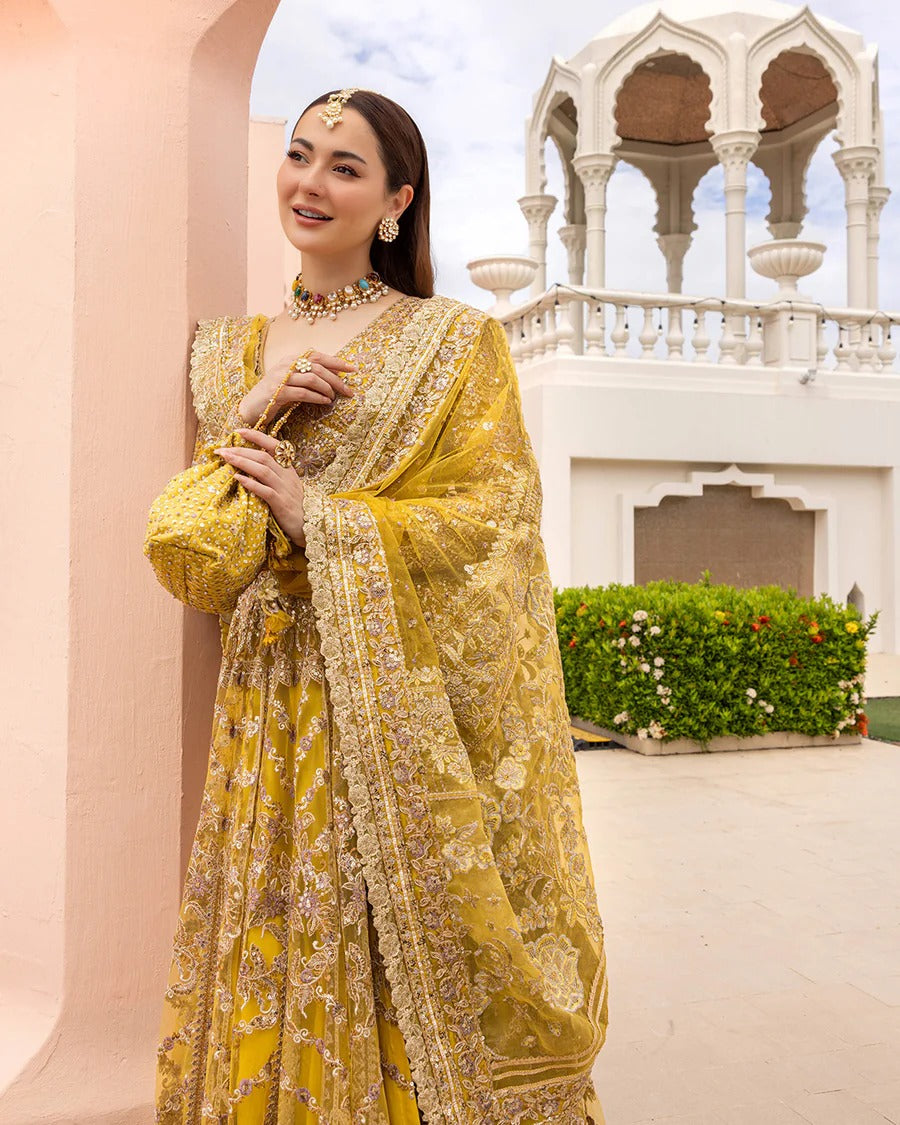 Faiza Saqlain | 3 Piece Unstitched Embroidered Organza | Melita
