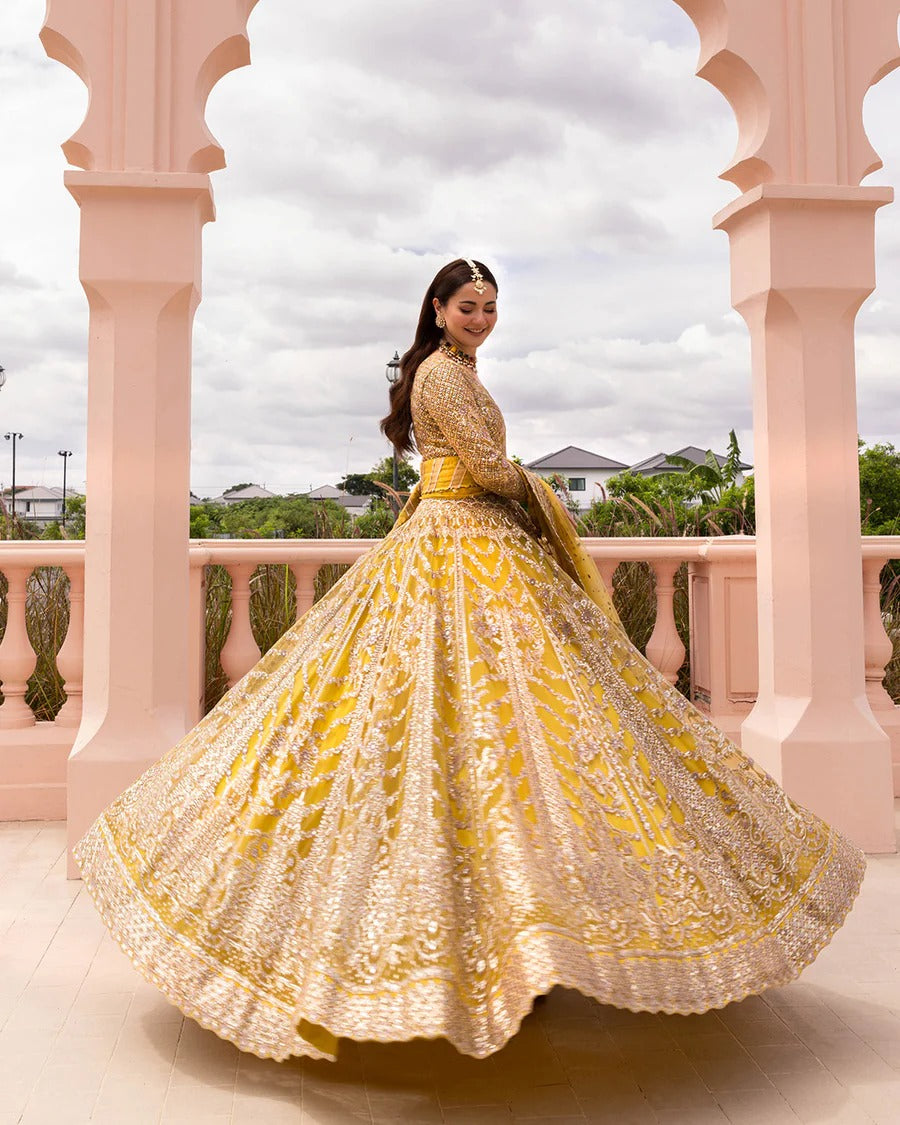 Faiza Saqlain | 3 Piece Unstitched Embroidered Organza | Melita