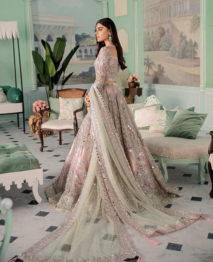 Republic Womens Wear | 3 Piece Unstitched Bridal Lehenga Choli | WF-23