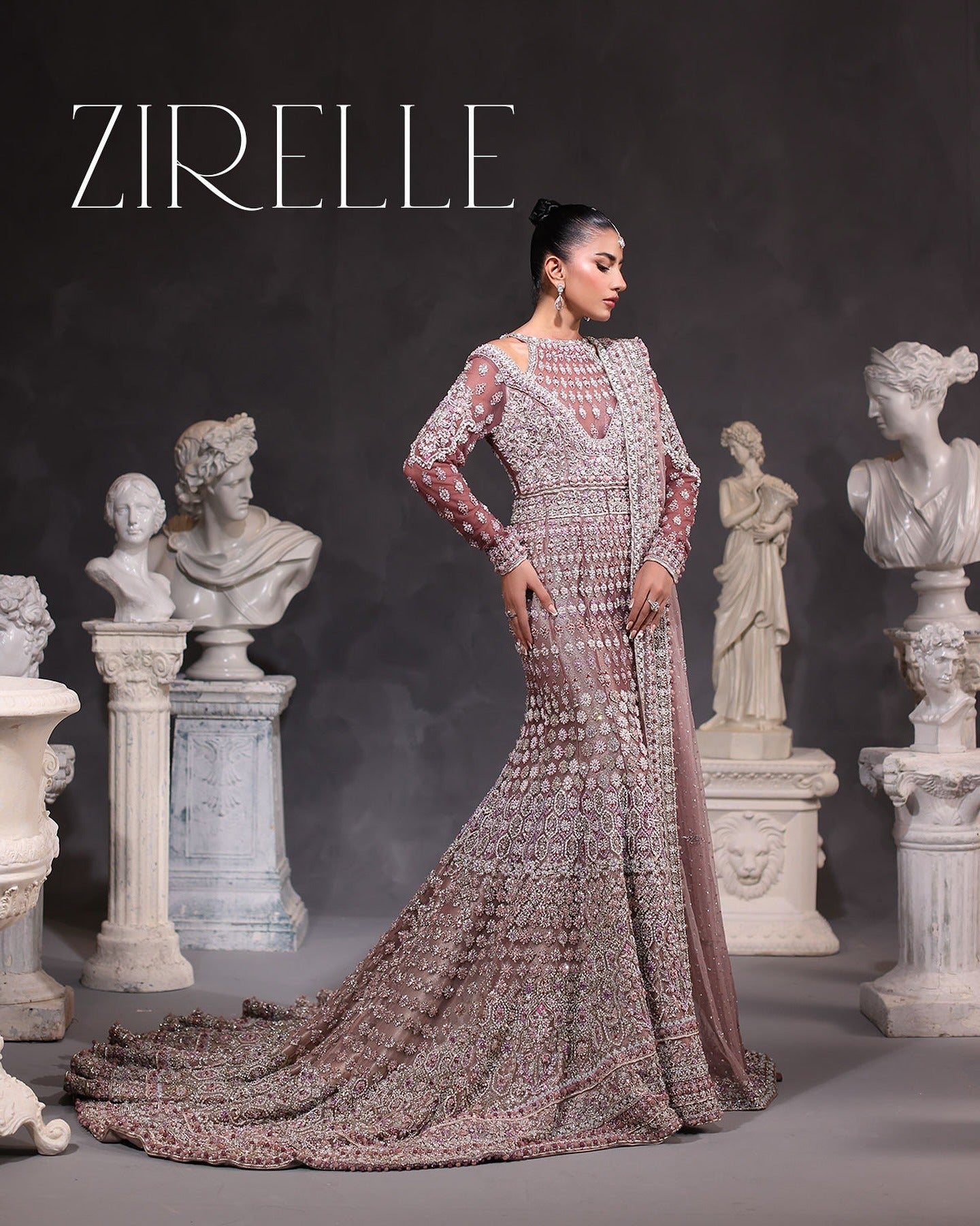 Ahmad Sultan | 3 Piece Unstitched Embroidered Organza | VELEZA ZIRELLE