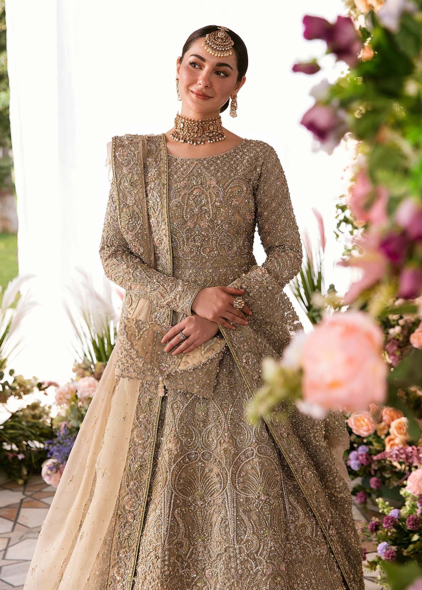 Kanwal Malik | Lehanga Choli with Peach tones | Zaina