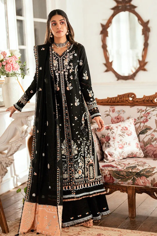 Qalamkar |  3 Piece Unstitched Embroidered Lawn | SB-03 Misha