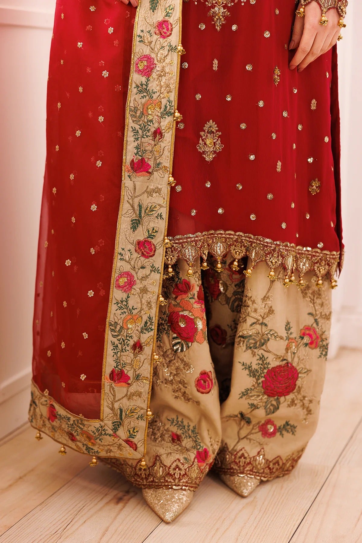 Charizma | 4 Piece Unstitched Embroidered Chiffon | DJ5-05