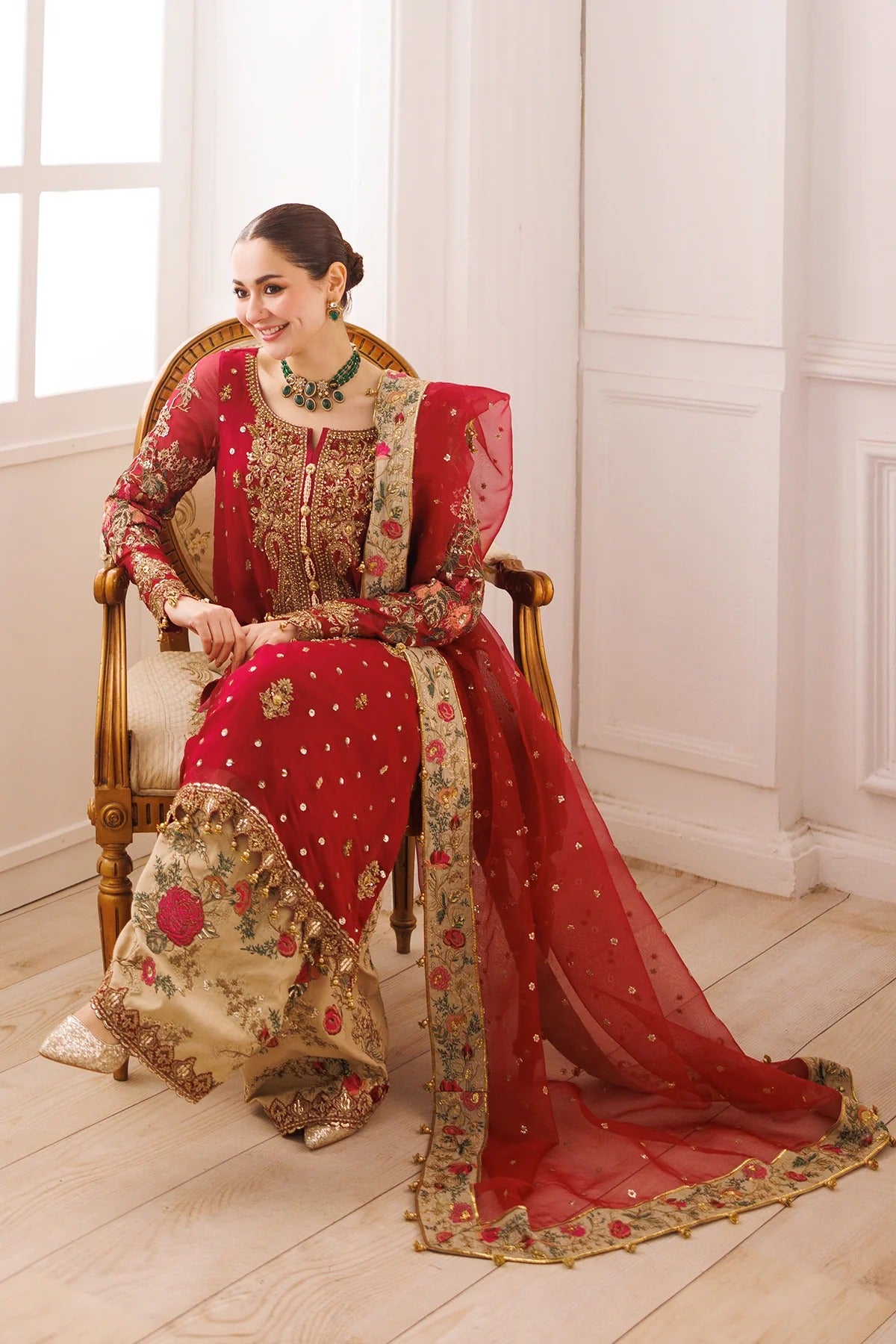 Charizma | 4 Piece Unstitched Embroidered Chiffon | DJ5-05