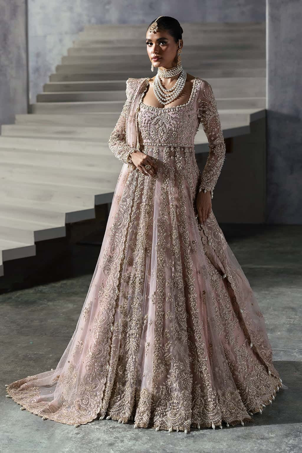 Afrozeh | Embellished Embroidered Bridal Dress | Sofia