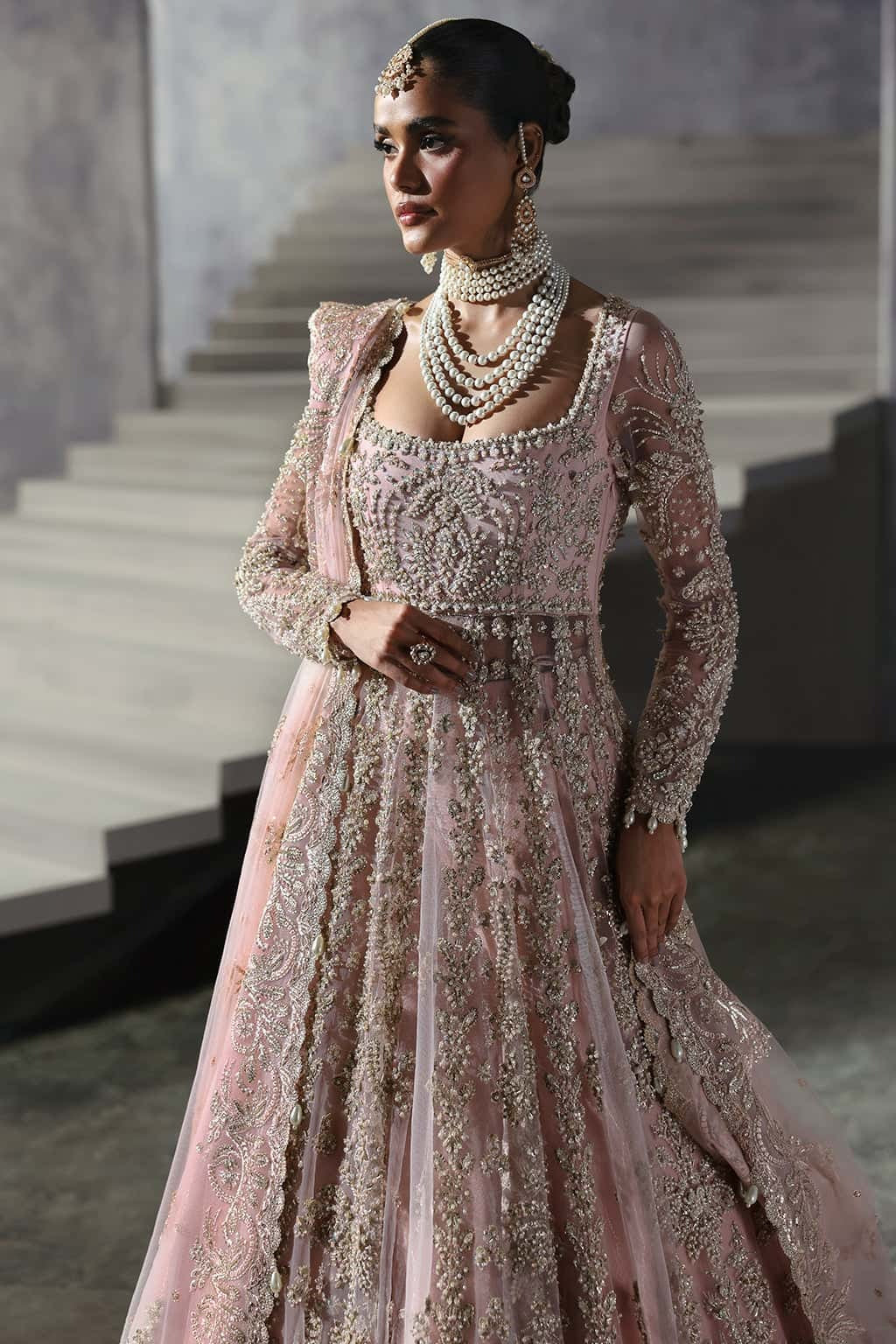 Afrozeh | Embellished Embroidered Bridal Dress | Sofia