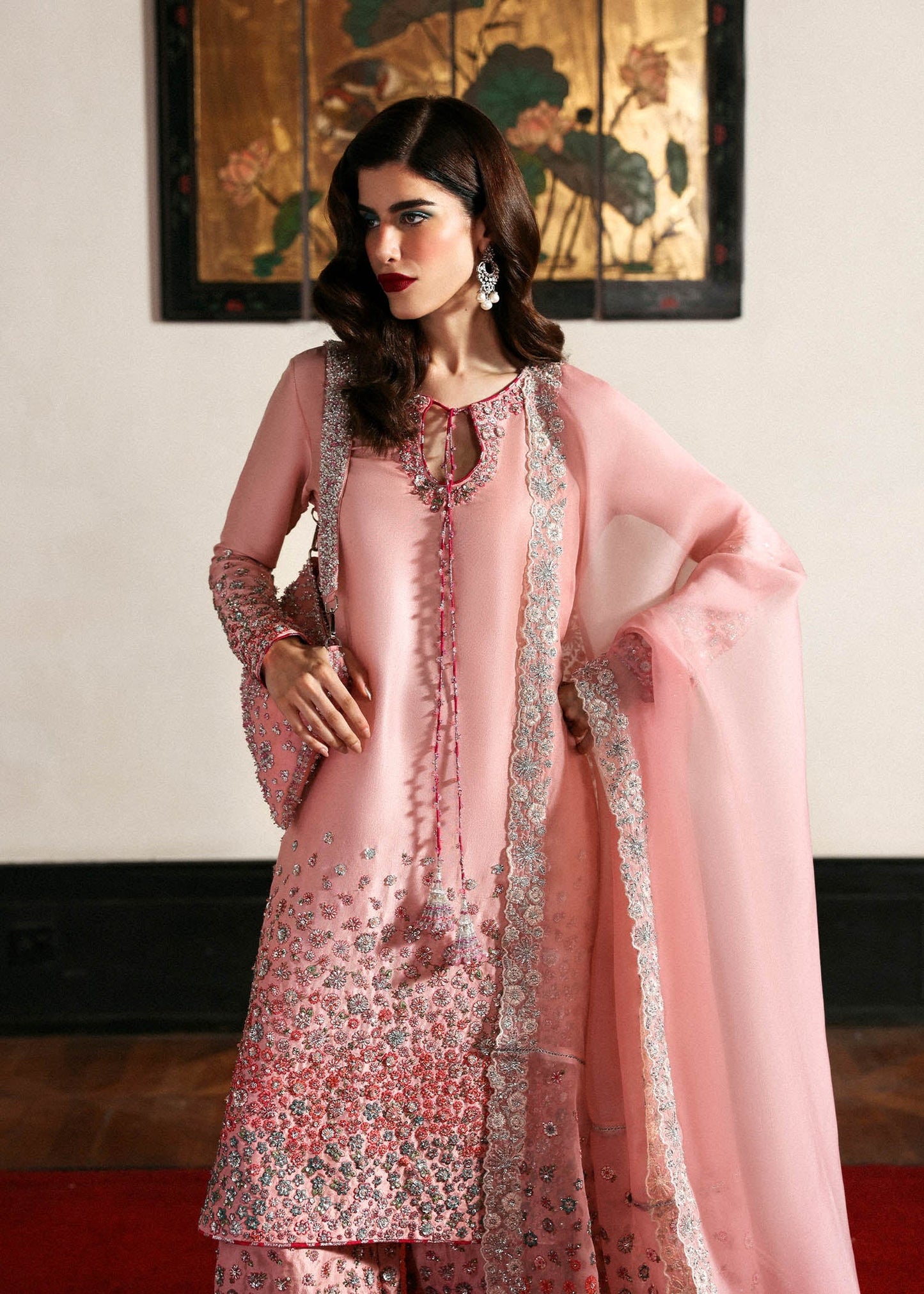 Hussain Rehar | 3 Piece Unstitched Raw Silk | Evara