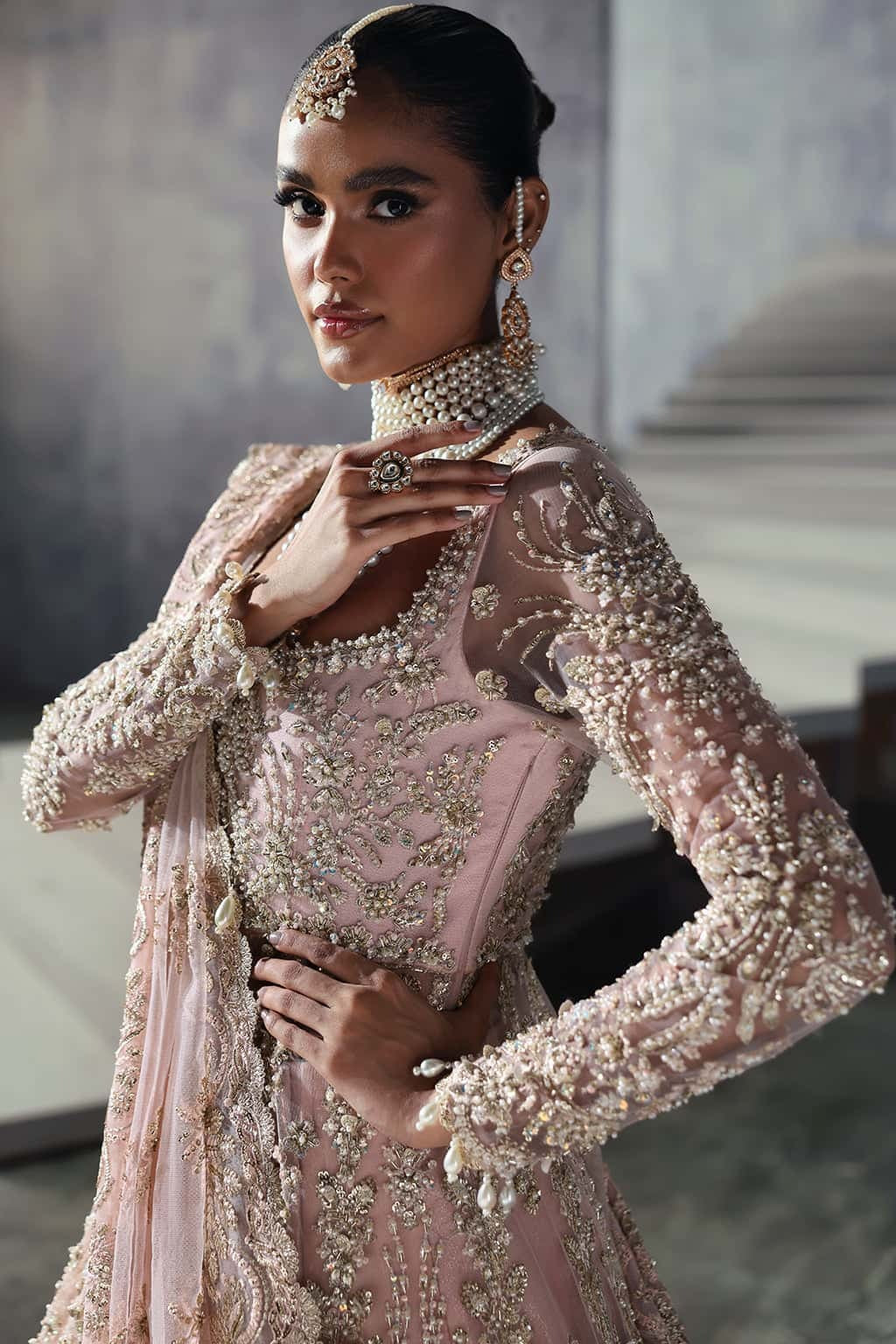 Afrozeh | Embellished Embroidered Bridal Dress | Sofia