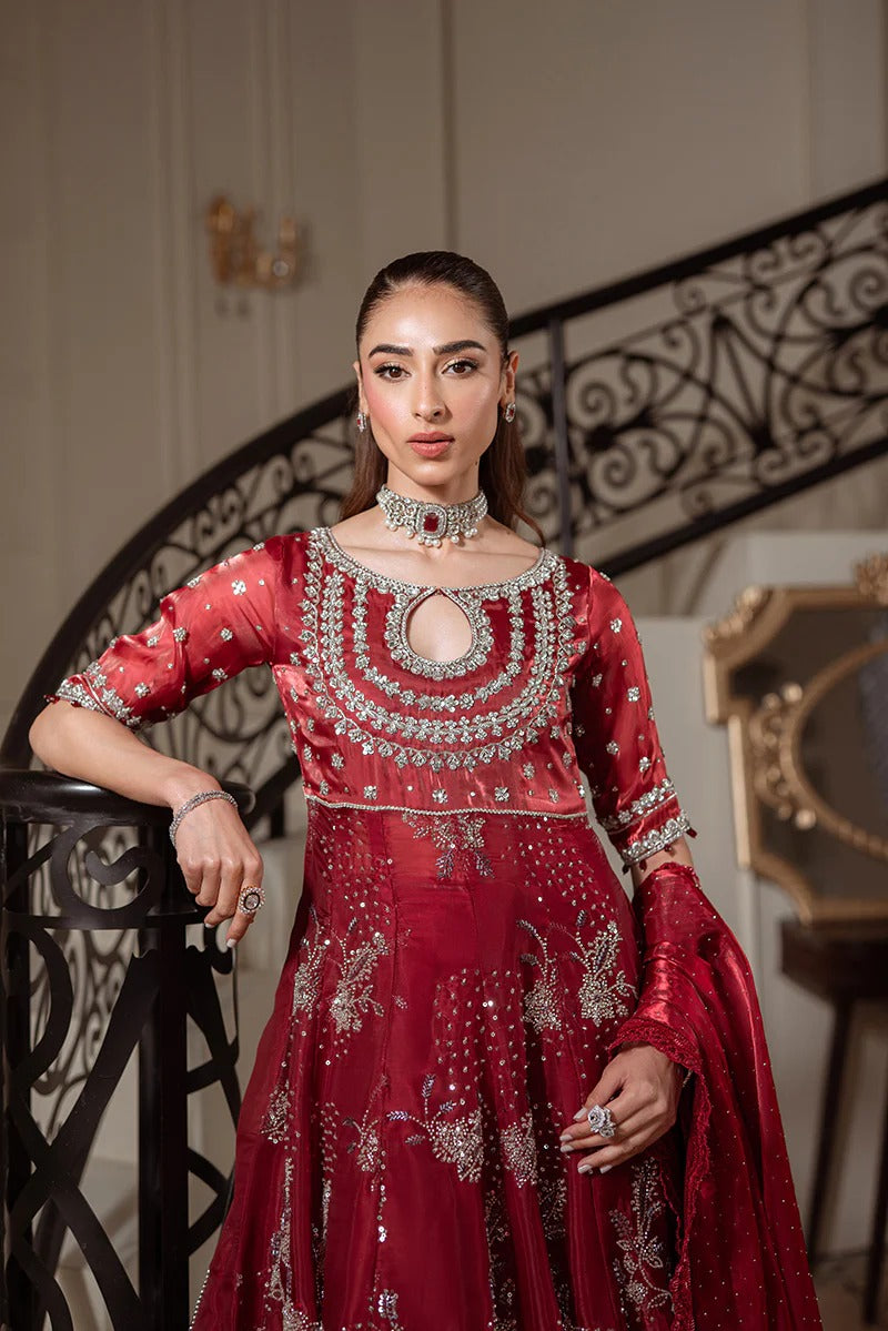 Kanwal Malik | 3 Piece Unstitched Organza Silk | MEHRUNNISA