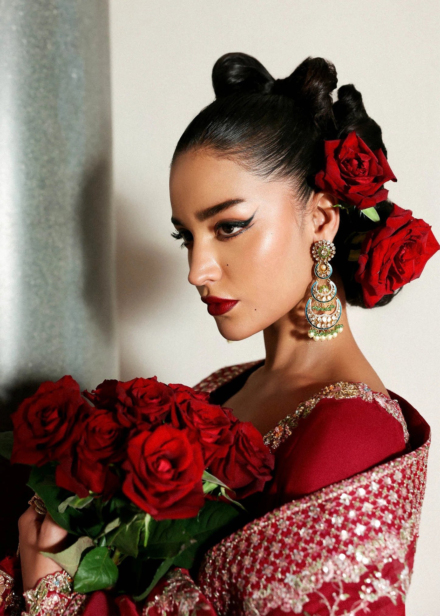 Hussain Rehar | 3 Piece Unstitched Embroidered Raw Silk | Zephira