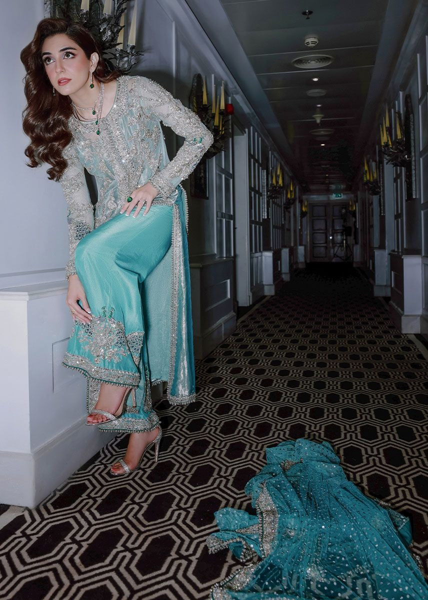 Sara Rohale Asghar | 3 Piece Unstitched | Ferozeah