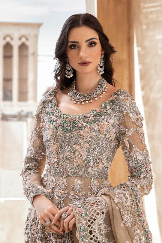 Maria B. | 3 Piece Unstitched Embroidered Organza | Lunara EX-151