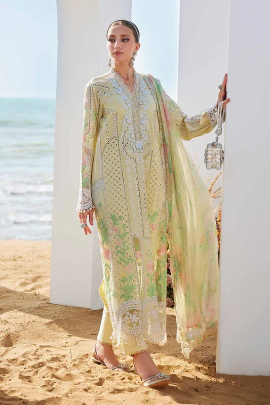 Maria B. | 3 Piece Unstitched Embroidered Lawn Suit | LAWN-25-04
