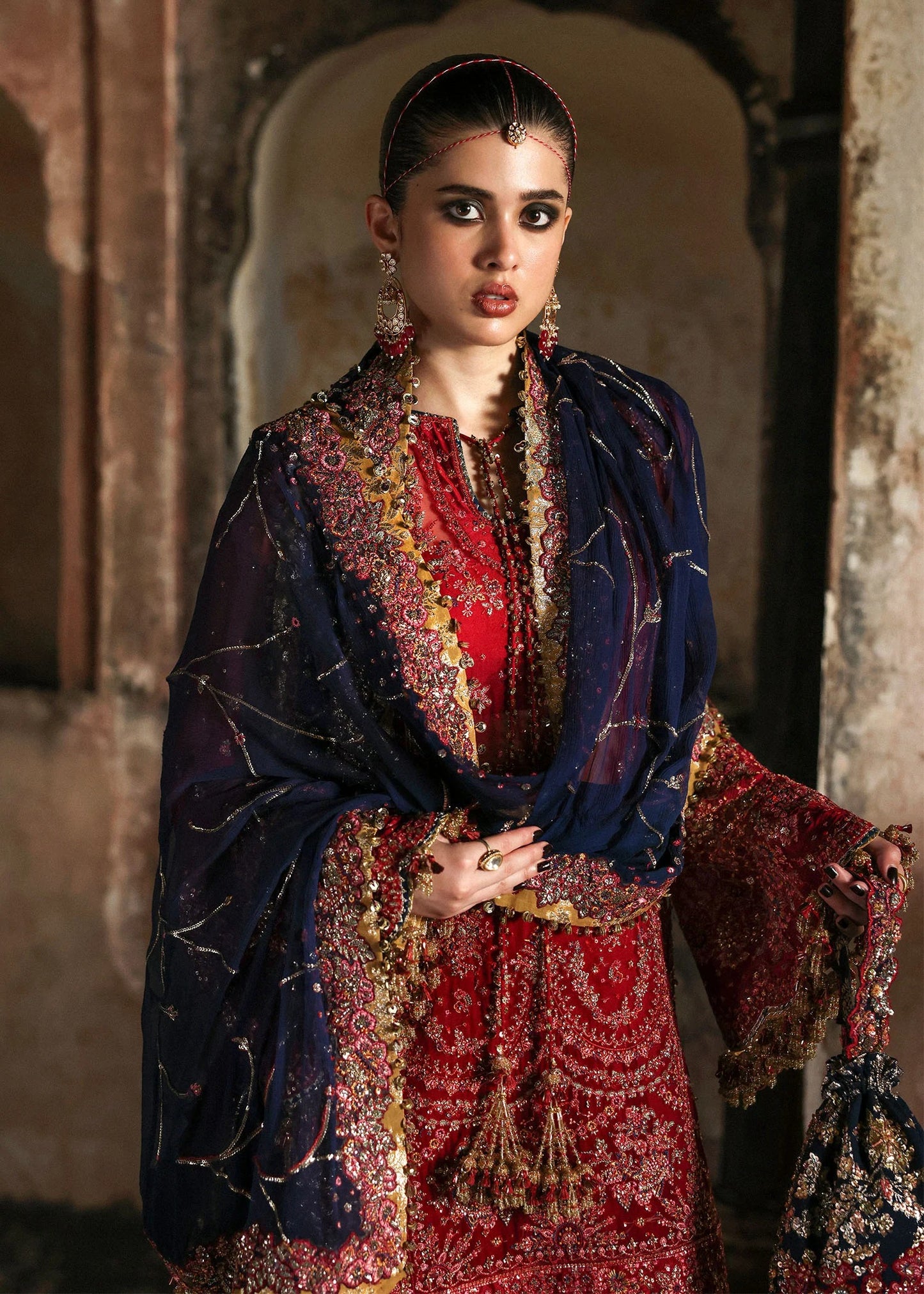 Hussain Rehar | 3 Piece Unstitched Embroidered Chiffon | Shahrbano