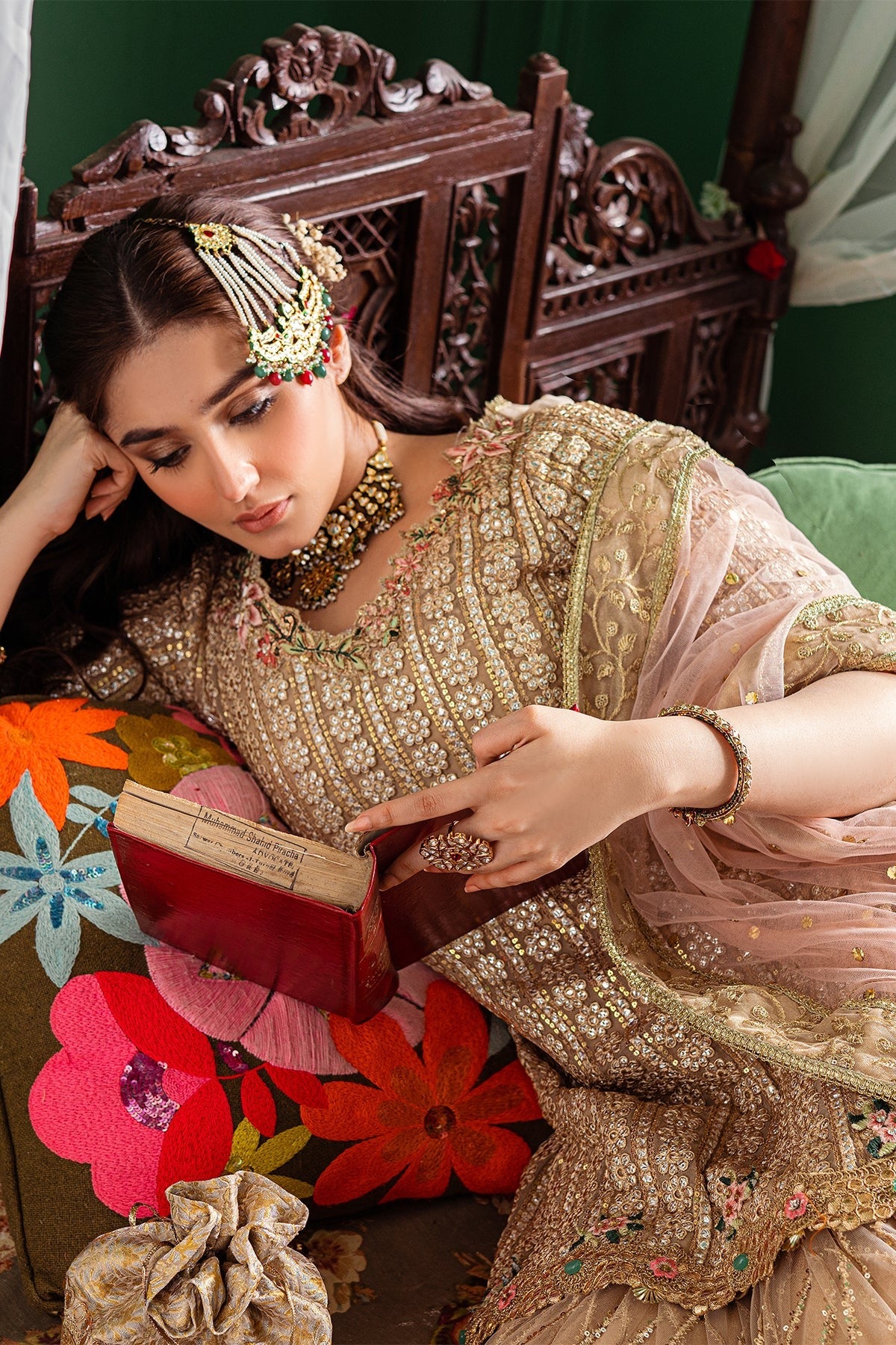 Tabya | 3 Piece Unstitched Embroidered Organza | Nagma