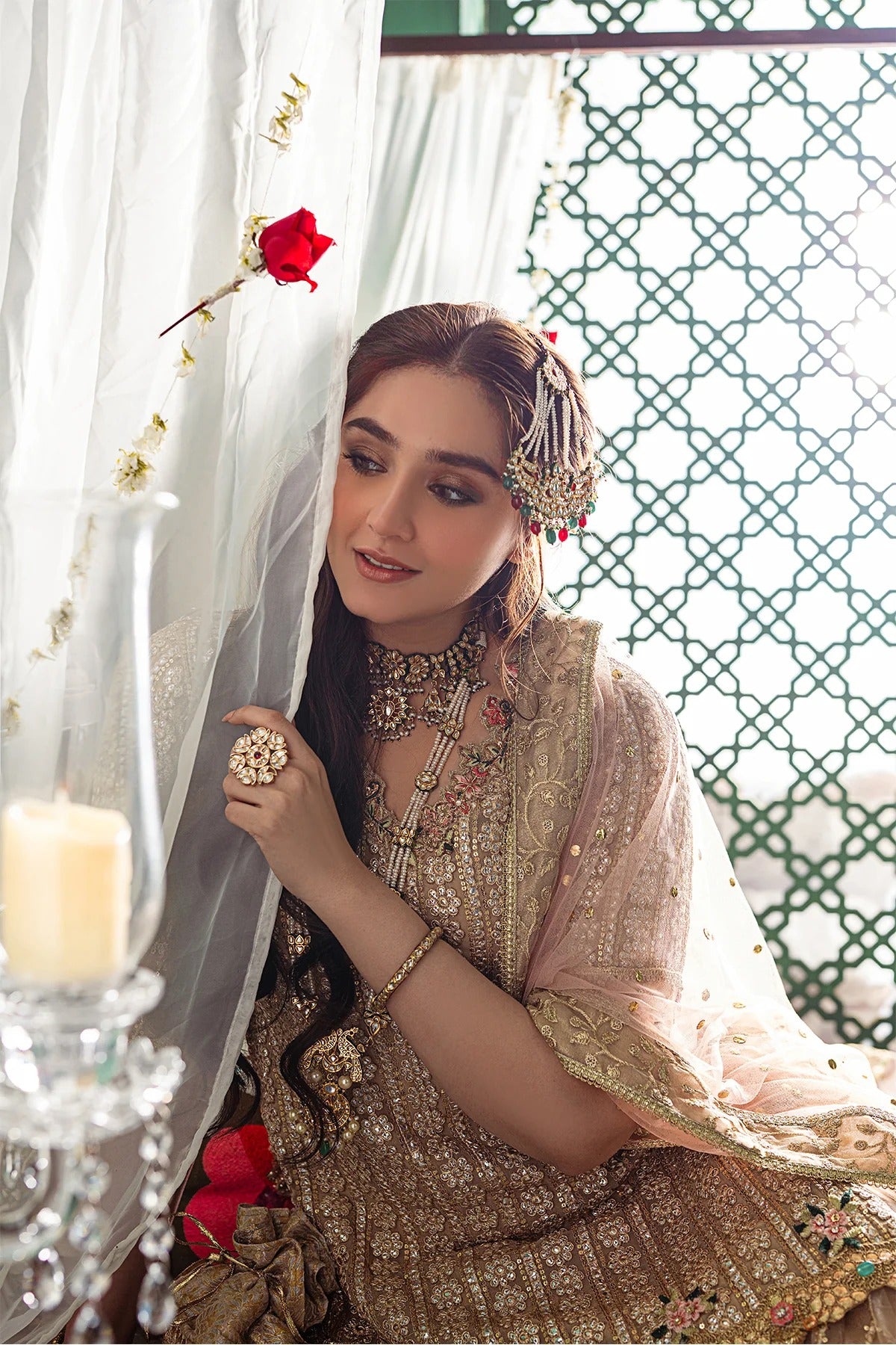 Tabya | 3 Piece Unstitched Embroidered Organza | Nagma