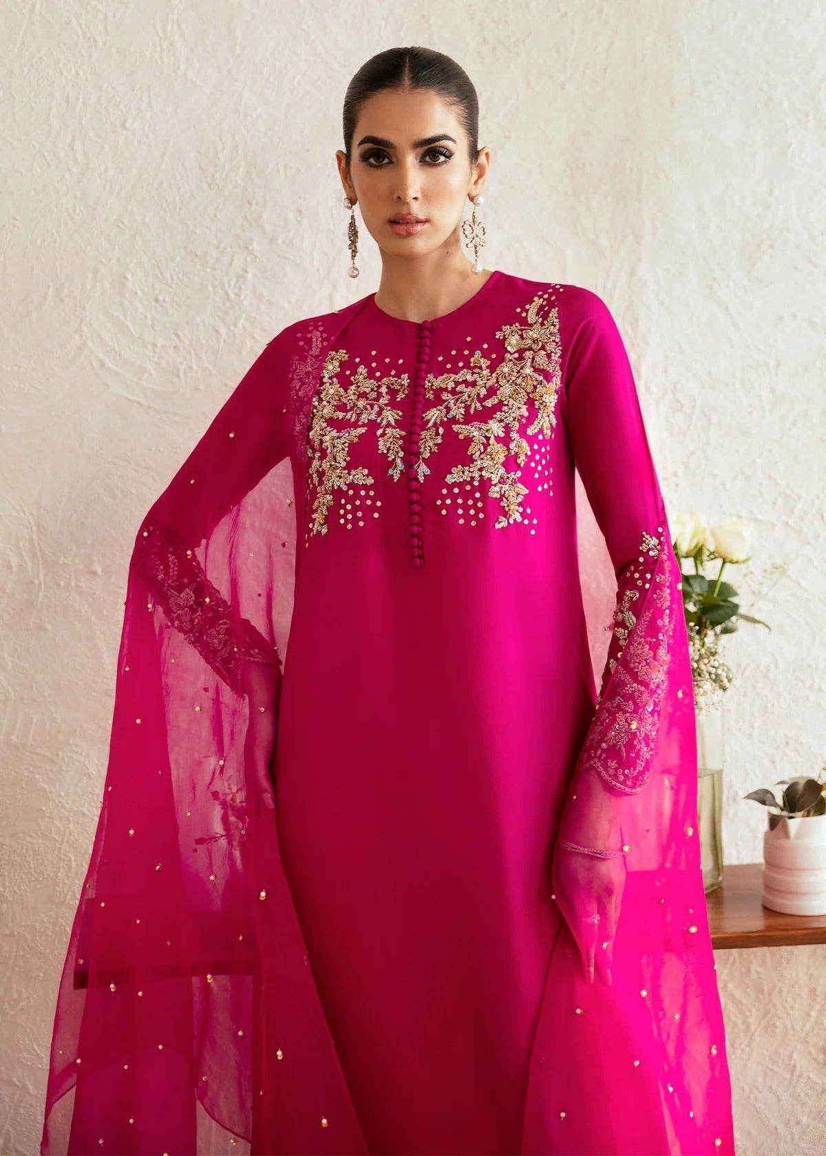 Kanwal Malik | 3 Piece Unstitched Embroidered Silk | Myra