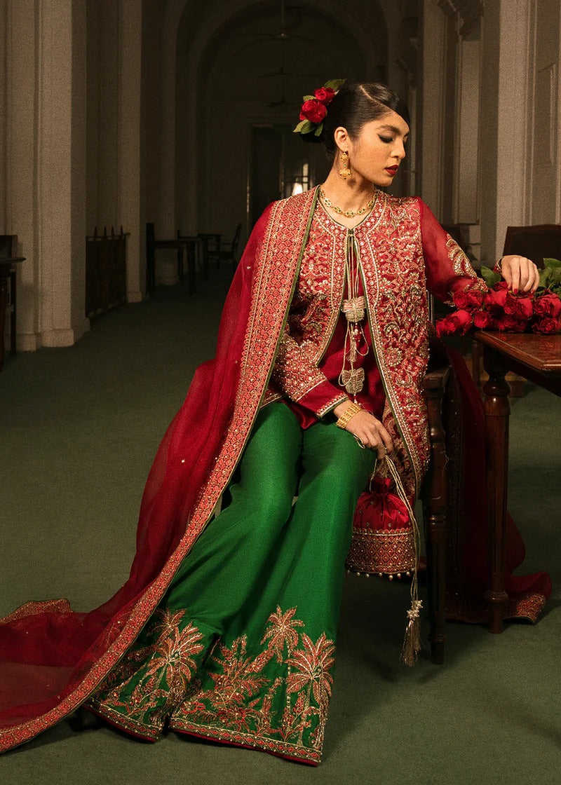 Hussain Rehar | 3 Piece Unstitched Embroidered Palazzo | Aadheen