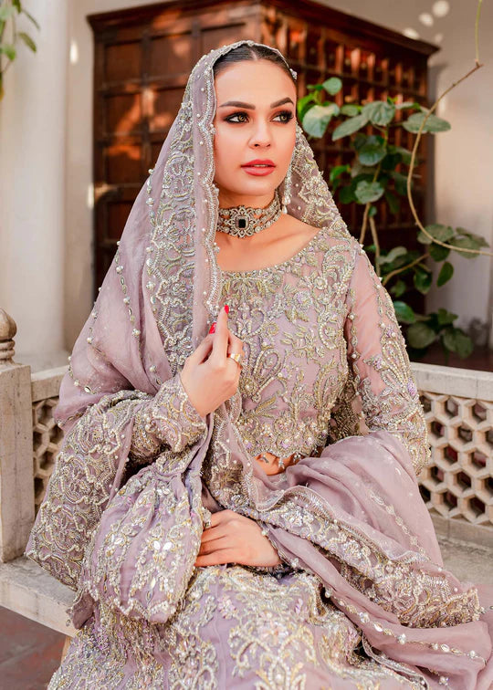 Kanwal Malik | 3 Piece Unstitched Embroidered Lehenga | Mahenur – MUSHQ