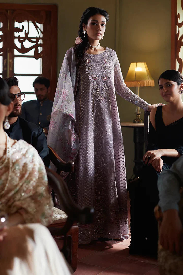 Mushq | Unstitched EMBROIDERED & SEQUINNED Net | EIRA MCK-10